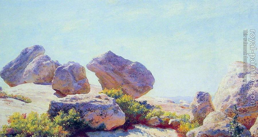 Charles Courtney Curran : Boulders on Bear Cliff